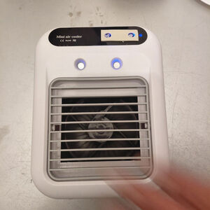 Unbranded Mini Air Cooler Humidifier, One Size, White Gray Electronics